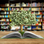 Image of a money tree on the cover of the public engagement and literacy research issue