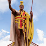 19th century sculpture of King Kamehameha