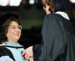 Barbara Burch at graduation